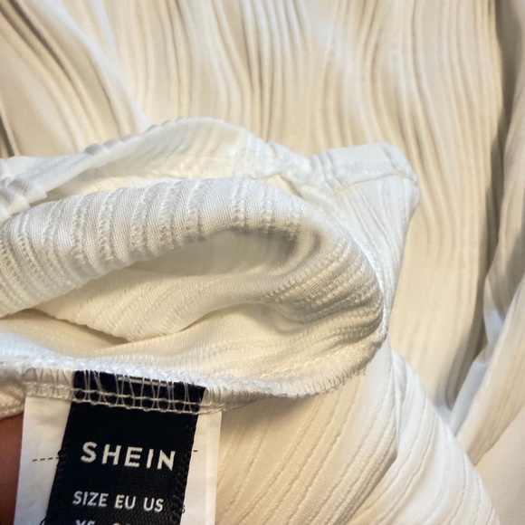 Cream Ribbed Off-Shoulder Midi Dress – Size XS - Picture 7 of 7